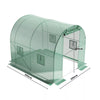 Walk-in Tunnel Greenhouse Gardening Planting Shed Door Window Vents Polytunnel
