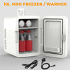 10L Mini Fridge Table Top Electric Cooler Portable Bedroom Ice Box Office Car UK