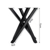 2PC Industrial Metal Steel Table Legs Cross X Frame for Dining/Bench/Office/Desk