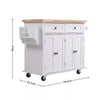 Kitchen Island Unit Butchers Block Trolley Breakfast Bar Table Storage Cabinet