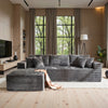 Modular Sectional Sofa L Shaped Memory Foam Corduroy Boneless Couches