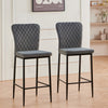 Set of 2/4/6 Bar Stools Velvet Breakfast Bar Chairs Kitchen Office Restaurant