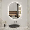 Oval LED Bathroom Mirror Adjustable LED Colors Anti-fog Dimming&Memory Function