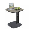 Pedestal Small Side Table Sofa Drinking Table Saddle Leather Tray Top End Table
