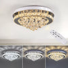 20-100cm Flush Mount Modern Square Ceiling Chandelier Crystal Light Lamp Pendant