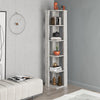 Nati Corner Bookcase – 5-Tier Freestanding Shelf Unit, 161cm High, 11 Colours