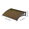 Door Canopy Window Awning Rain Shelter Front Back Porch Outdoor Patio Roof Cover