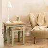 Nest of 2 Tables Set of Sofa Coffee Side Tables Wooden Lamp Stand Florence Furni