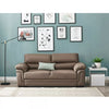 2 /3 Seater Sofa Black or Beige Faux Leather Modern Design Living Room Office