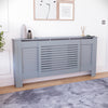 White Radiator Cover MDF Small Large Modern Wood Slat Grill Cabinet Furniture