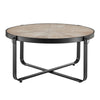 Coffee Side End Table Sofa Living Room Wooden Metal Bedside Furniture Round Tea