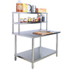 Stainless Steel Commercial Catering Table Work Bench Food Prep Kitchen Shelf UK