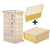 2/3/4Tier Langstroth Beehive Wax Foundation Sheet Frame Wood Bee Hive Beekeeping