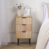 OHS Ribbed Bedside Table Cabinet 3/4/5/6 Draw Nightstand Side Board