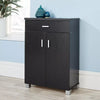 Venetia 2 Door 1 Drawer Wooden Oak Shoe Storage Cabinet Rack Stand Cupboard