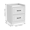 3 Drawer Wooden Bedroom Bedside Cabinet Furniture Storage Nightstand Side Table