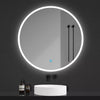 Round Bathroom Mirror with Bluetooth 3 LED Lights Illuminated Demister