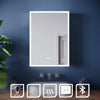 LED Bathroom Mirror Cabinet 500x700 Demister Shaver Socket with Bluetooth Option