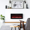 40-60" Electric Insert Fire LED Fireplace 9-12 Flame Wall/Inset Mount/Freestand