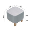Small Square Footstool Footrest Pouffe Shoe Foot Stool Padded Ottoman Wooden Leg