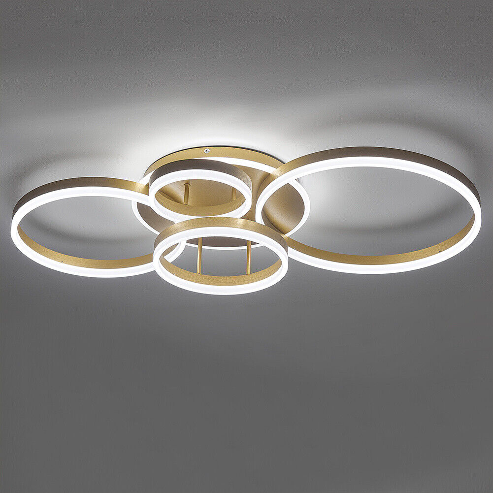 LED Ceiling Light 3/5/6/8 Rings Chandelier Lamp Living Room Bedroom Pendant Lamp