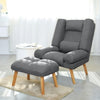Recliner Armchair Lounger Napping Sleeper Sofa Chair with Footstool