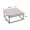 Modern Ottoman Bench Fabric Padded Footrest Entry Hallway Shoe Bench Window Seat