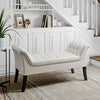 Chesterfield Bench Button Tufted Entryway Hallway Bench Shoe Stool Window Seat
