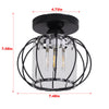 Rustic Flush Mount Ceiling Lantern Light Lampshade Pendant Lamp Hallway Bedroom