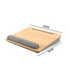 Wood Desk Portable Laptop Desk Tray Knee Pillow Table Ipad Slot Writing Table