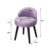 Bedroom Padded Seat Vanity Chair Makeup Stool Dressing Table Velvet Pouffe Chair