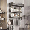 2/3 Tier Aluminum Basket Shower Rack Bathroom Storage Shelf Towel Rail Holder