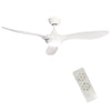 52" Ceiling Fan Chandelier Light 3 Color LED Remote Control Reverse/Timer/6Speed