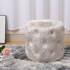 Chesterfield Buttoned Tufted Footstool Round Ottoman Pouffe Footrest Stool Large