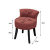 Bedroom Padded Seat Vanity Chair Makeup Stool Dressing Table Velvet Pouffe Chair