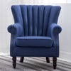 Vintage Upholstered Velvet Deep Button Armchair Fireside Chair Sofa Lounge Seat