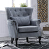 Leisure Single Sofa Armchair Modern Wing Back Chesterfield Button Accent Chair