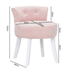 Bedroom Padded Seat Vanity Chair Makeup Stool Dressing Table Velvet Pouffe Chair