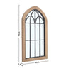 Vintage Shabby Chic Window Style Mirror Metal/Wood Frame Wall Hanging Mirrors UK