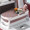 Folding Bathtub Water Tub Adult Children Kids Spa Soaking Sauna SPA Bath Tub Lid