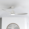 52" Ceiling Fan Chandelier Light 3 Color LED Remote Control Reverse/Timer/6Speed