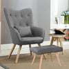 Recliner Armchair Lounger Napping Sleeper Sofa Chair with Footstool