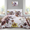 Flowers Patchwork Bedspread Quilted Coverlet Set Bedding Pillowcase Double Size