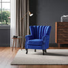 Leisure Single Sofa Armchair Modern Wing Back Chesterfield Button Accent Chair