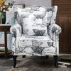 Fireside Armchair Chesterfield High Wing Back Chair Lounge Tub Queen Anne Sofa