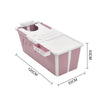 Folding Bathtub Water Tub Adult Children Kids Spa Soaking Sauna SPA Bath Tub Lid