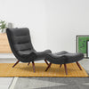 Velvet/Linen Shell Wing Back Upholster Accent Armchair Sofa Cushion Footstool UK