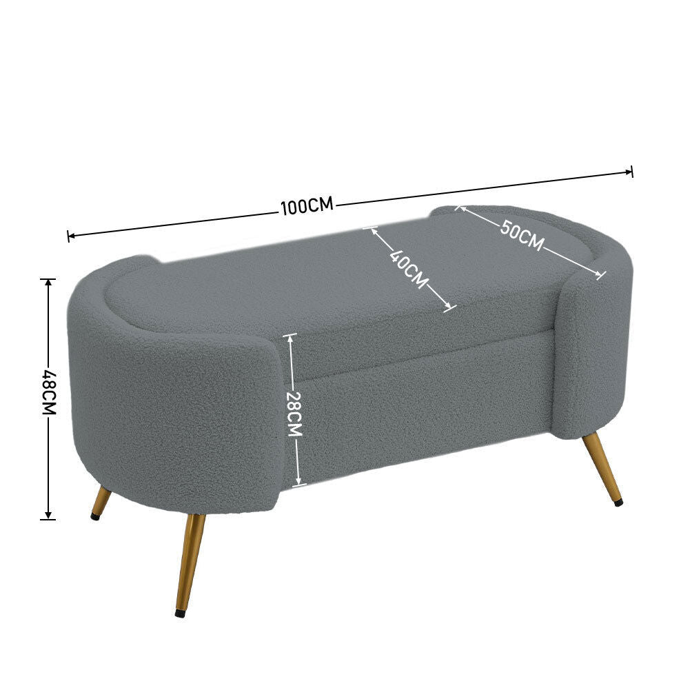 Modern Ottoman Bench Fabric Padded Footrest Entry Hallway Shoe Bench Window Seat