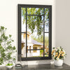 Rectangle Shape Arched Window Mirror Durable Metal Frame Wall Mounted Home Decor
