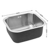 Large Single Double Bowl Inset Undermount Kitchen Sink Basin with Strainer Waste